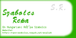 szabolcs repa business card